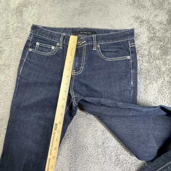 Calvin Klein Jeans Womens Sz 4 Flare Dark Wash Denim Y2K Vintage Low Rise - Picture 9 of 9